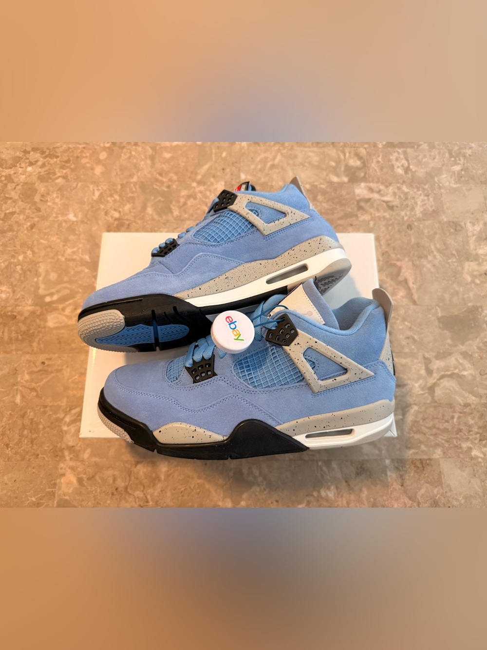 Brand New: Nike Air Jordan 4 Retro “University Blue” Size US M 8.5